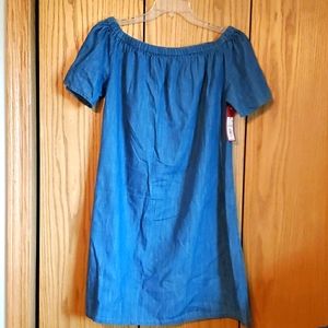 ❗DONATING SOON❗Denim off shoulder dress